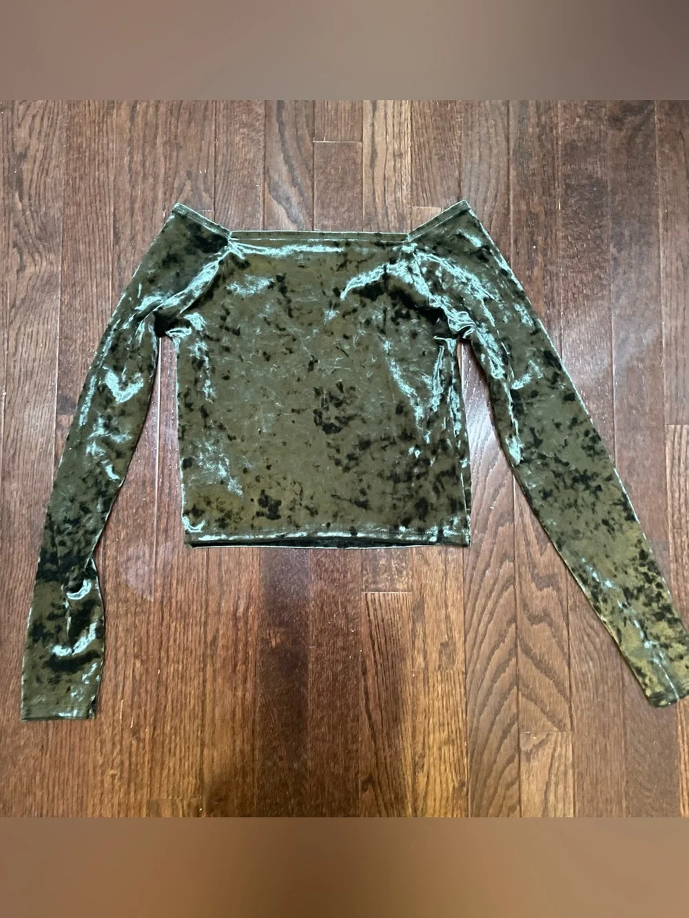 Velvet crop top